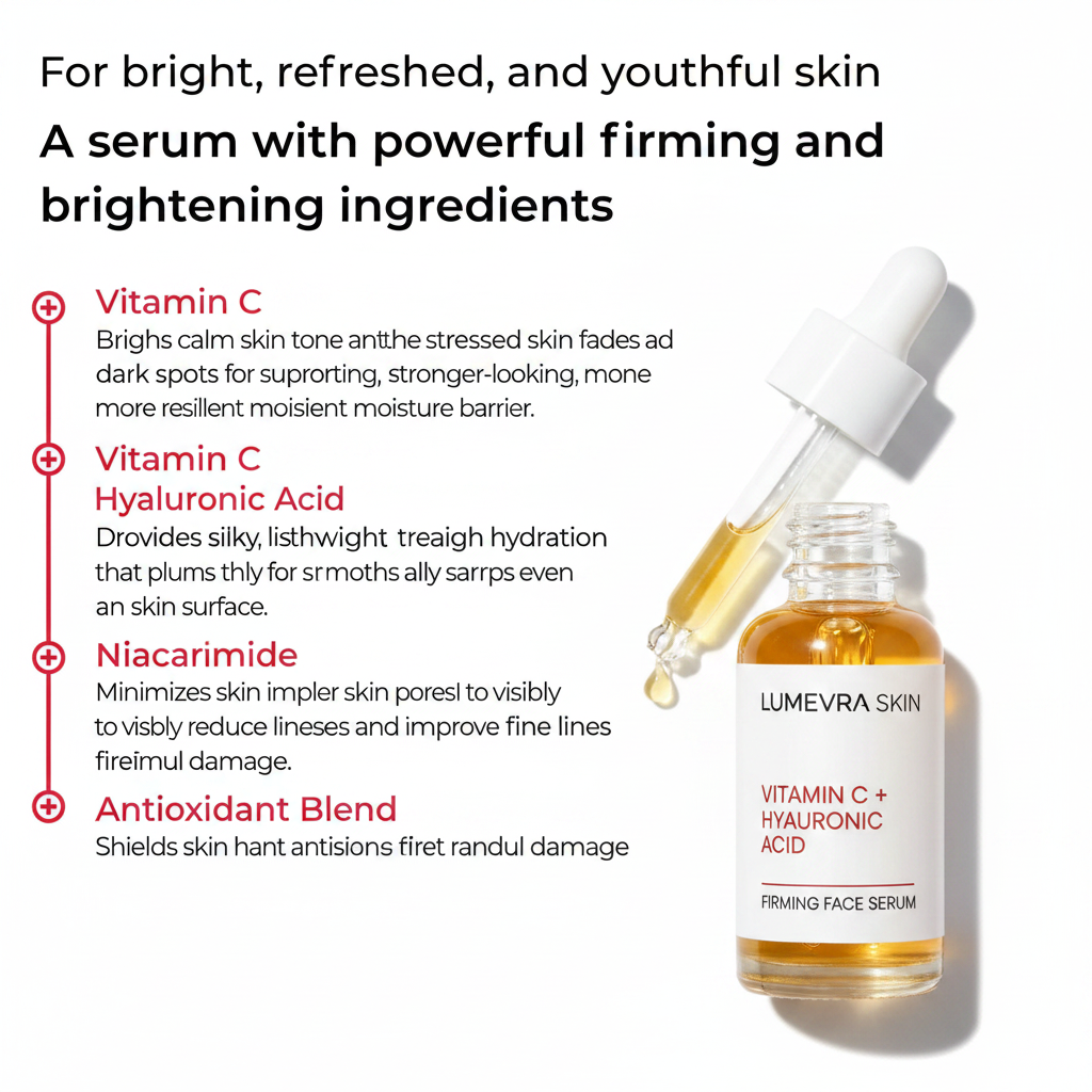 C Radiance Serum Ingredient Infographic