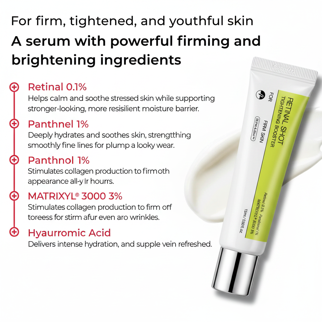 Retinal Shot Ingredient Infographic