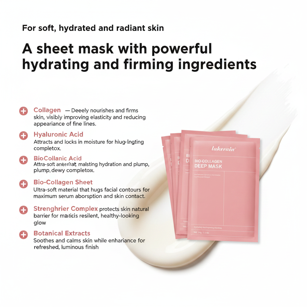 Velvet Collagen Mask Ingredient Infographic